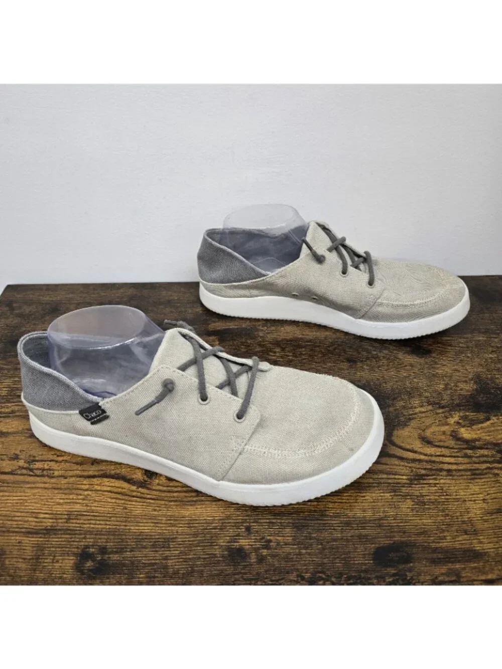 Chaco Chillos Slip On Shoes Sneakers Men’s Size 9.5 Luvseat Footbed Taupe EUC